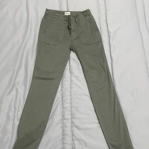 Army green jeans from J crew In great condition